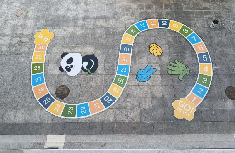 巴塘地面游戏彩绘