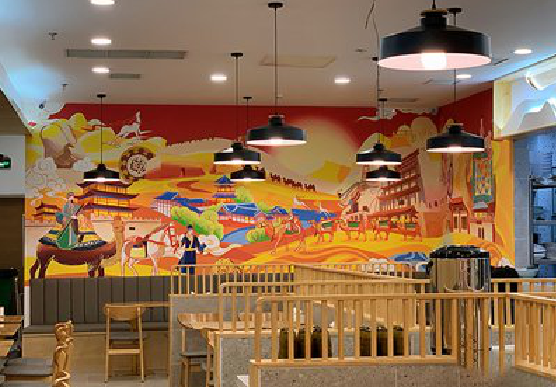 巴塘商业空间彩绘介绍。