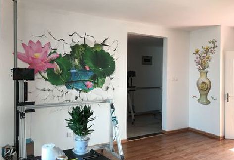 巴塘墙体彩绘相比墙纸的优势。