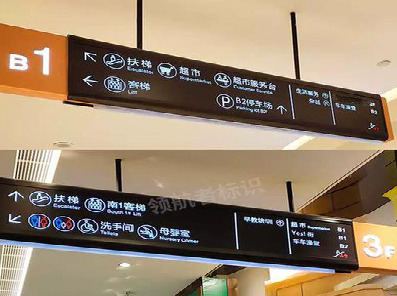 巴塘如何通过商场标识牌引导客流分布？